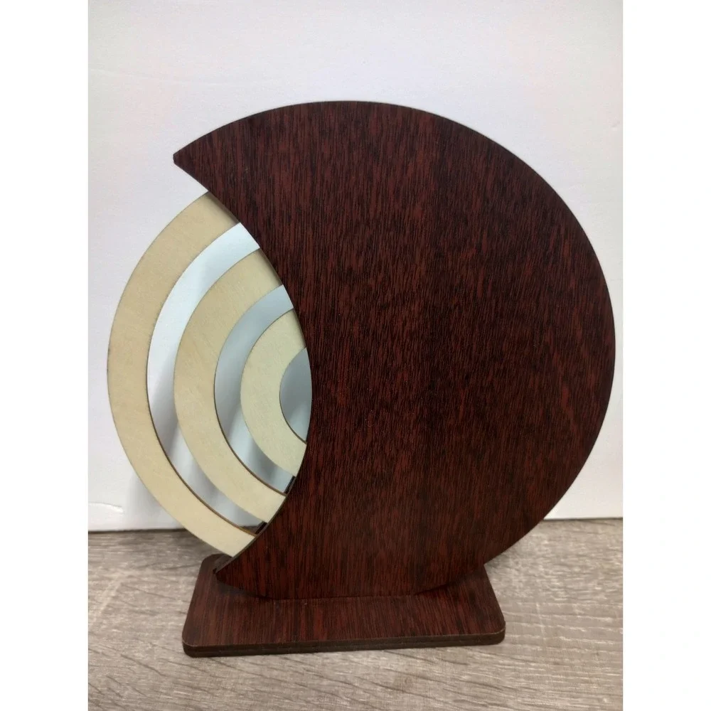 Wooden‎ Diamond Painted Perpetual Rotating Desk Calendar -Christmas Reindeer